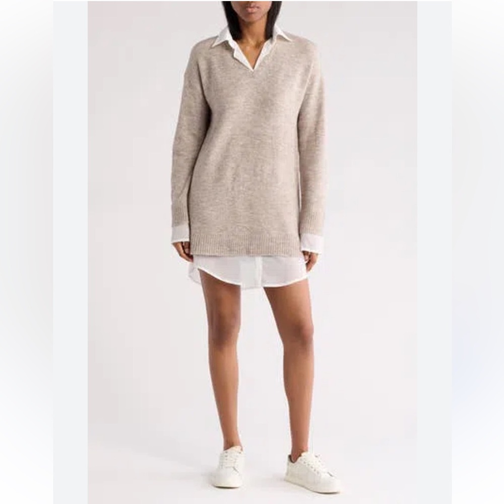 Stitchdrop oxford sweater dress